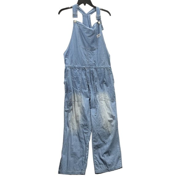 BELINDA Women OVERALL Pants  Size S Color Blue LIGHT WASH - Picture 1 of 16